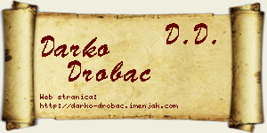 Darko Drobac vizit kartica